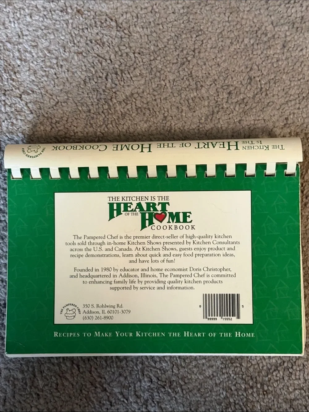 Vintage The Pampered Chef “The Kitchen is the Heart of the Home” Cookbook!